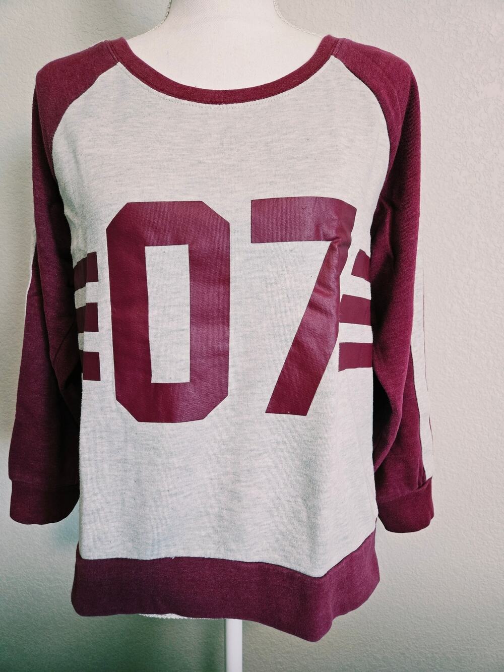 Vintage Style Harry Potter Varsity Raglan Sweatshirt Size XL